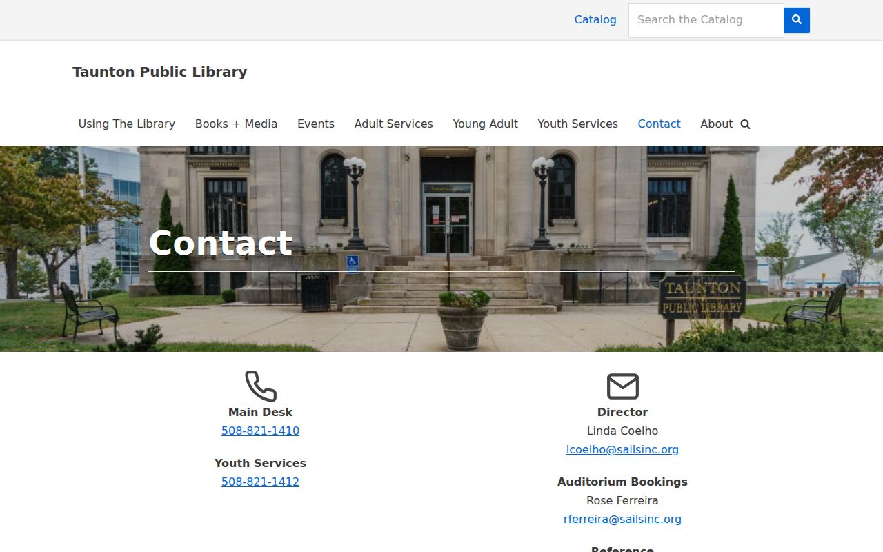 Taunton city directory research contact at Taunton Public Library