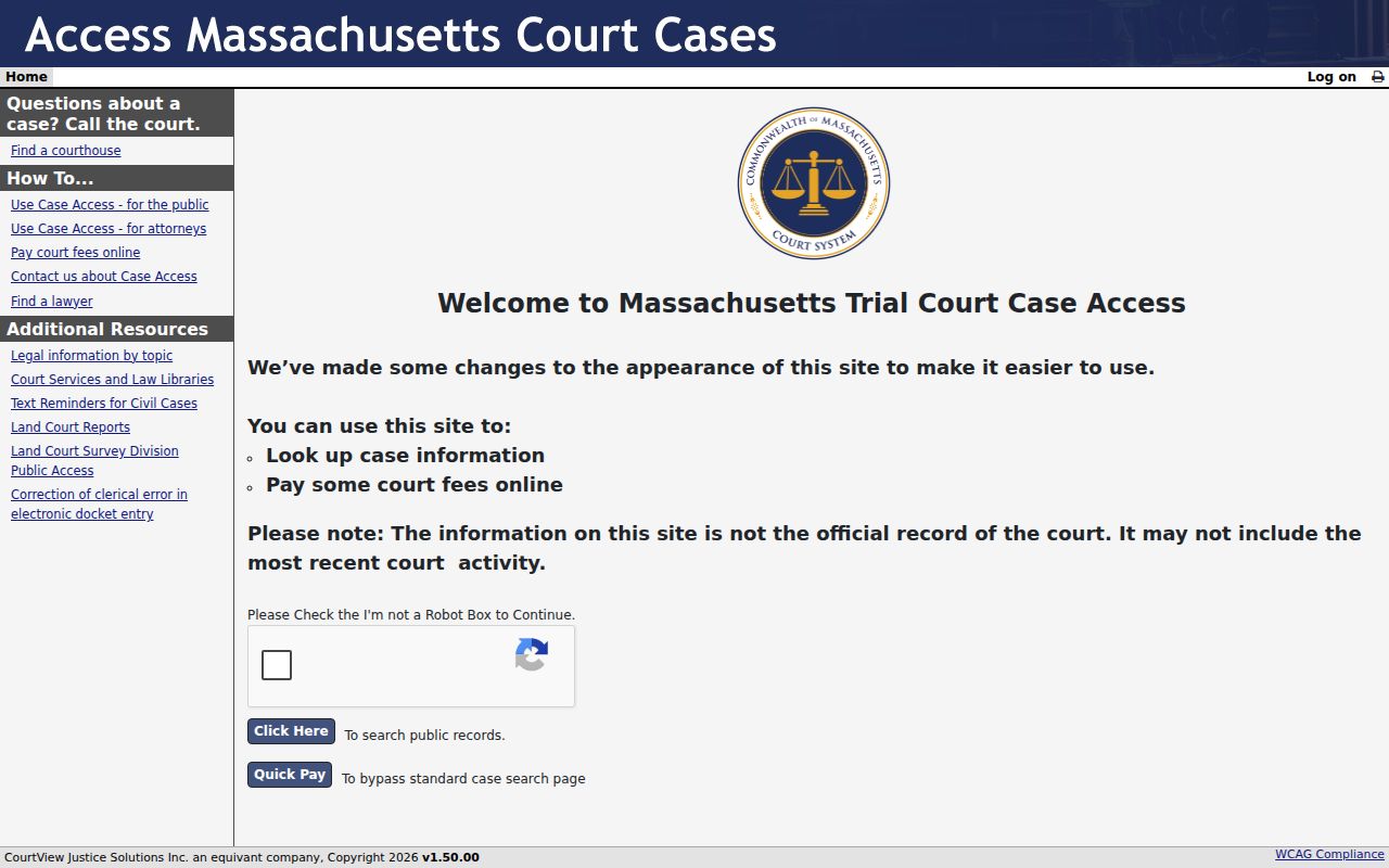Taunton residents directory Massachusetts Trial Court Case Access