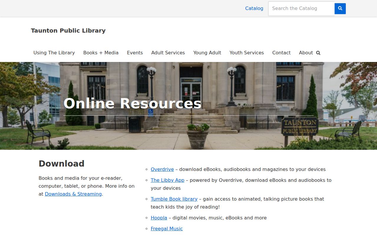 Taunton residents directory public library online resources