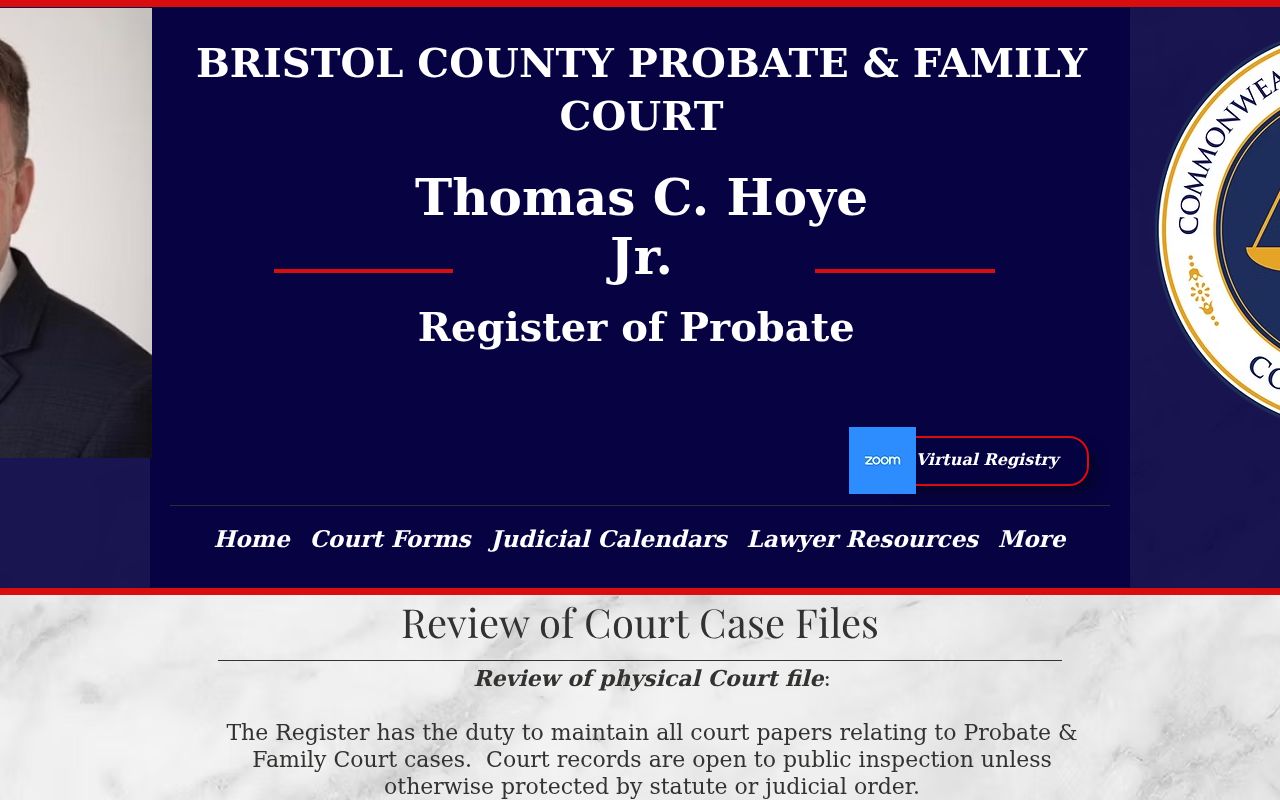 Taunton resident lookup through Bristol Probate file review